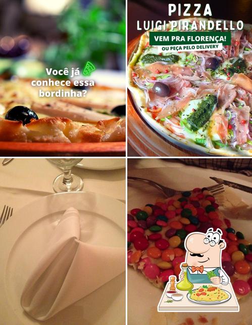 Platos en Florença Pizzas e Massas