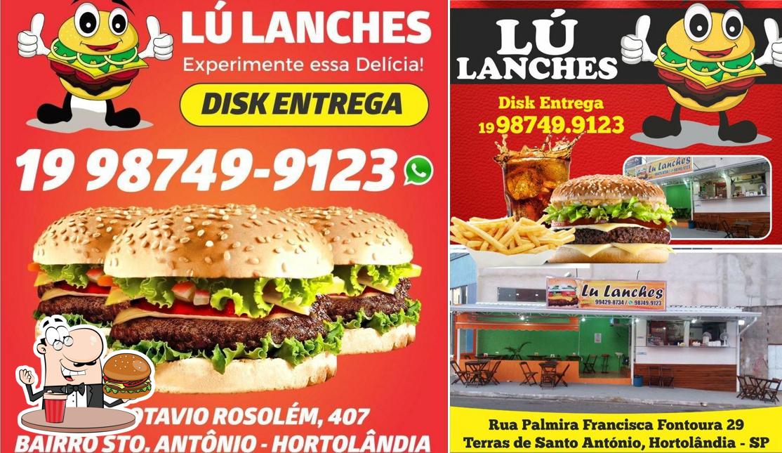 Os hambúrgueres do Tio Lu Lanches 01 irão satisfazer diferentes gostos