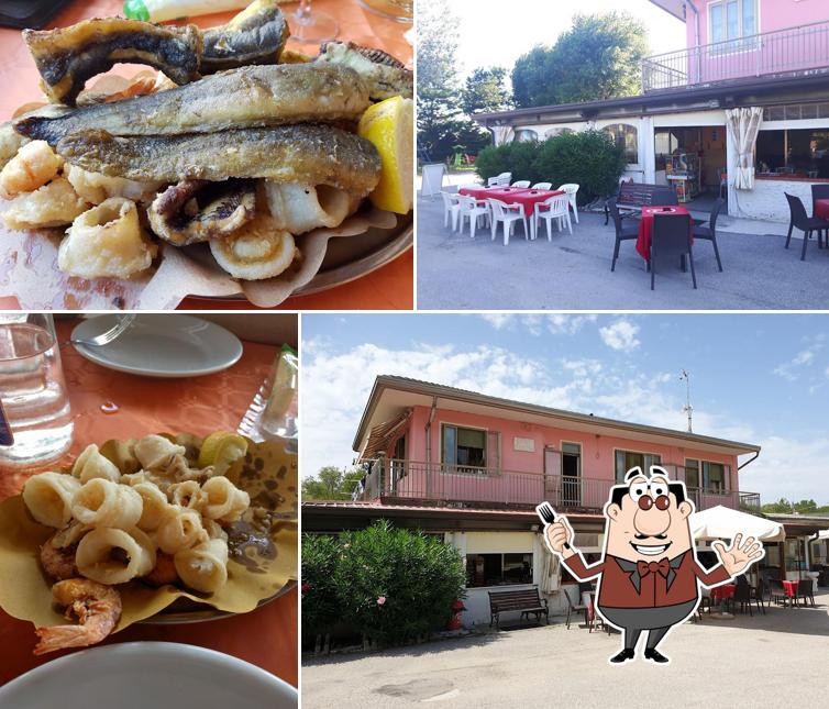 Platti al Trattoria Ristorante Alla Foce Dell' Adige