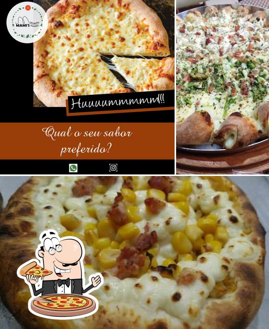 Consiga pizza no Mami's Restaurante - Esfiharia e Pizzaria