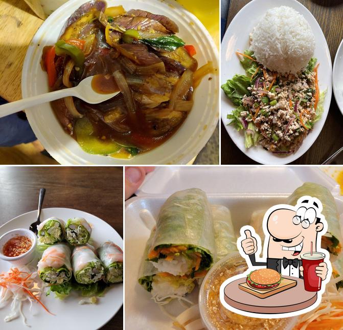 Get a burger at Bangkok Thai Cuisine