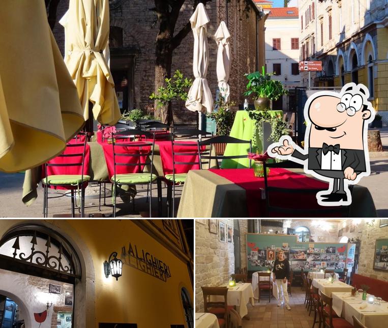 Gli interni di Bistro Alighieri