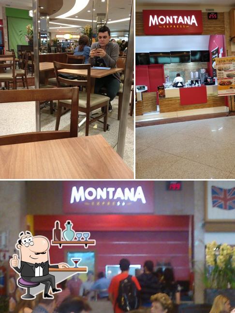 O interior do Montana Grill