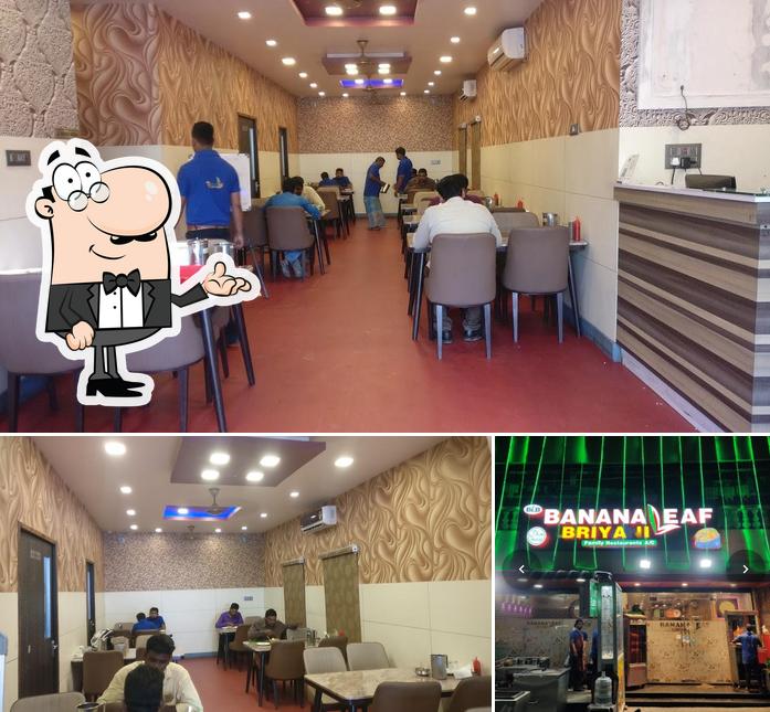 Check out the picture depicting interior and exterior at Banana Leaf Biryani & Catering