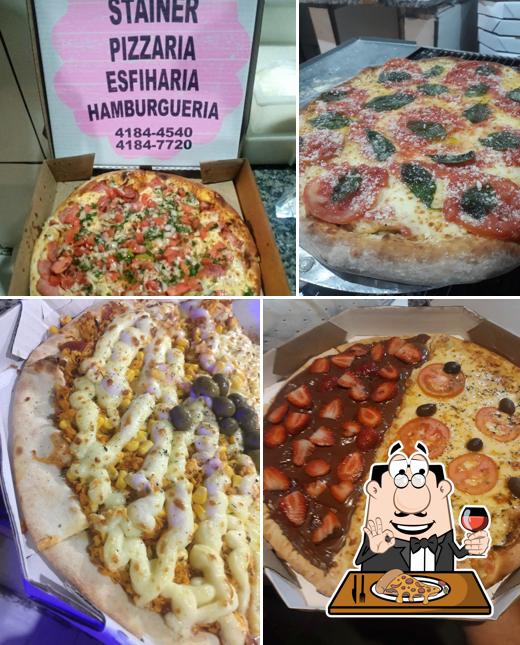 Peça diferentes variedades de pizza