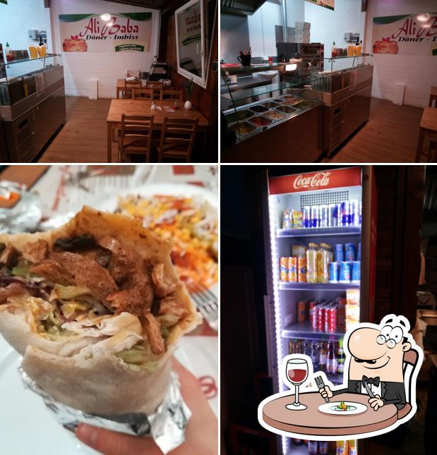 Take a look at the photo depicting food and interior at Ali Baba Döner Imbiss