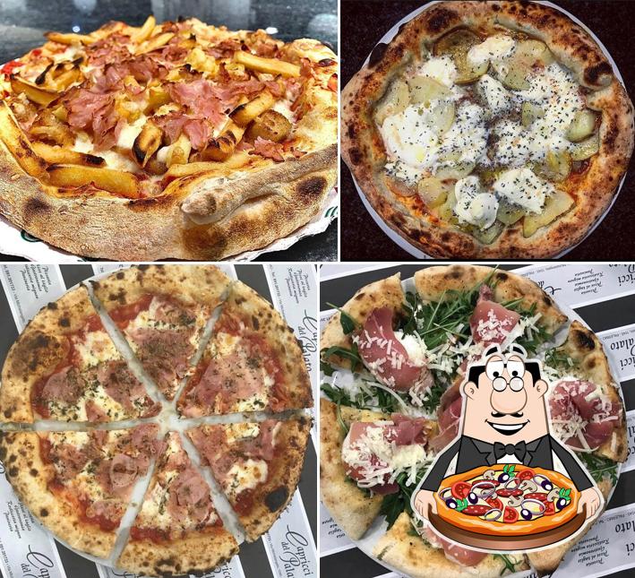 A Capricci del Palato, vous pouvez essayer des pizzas