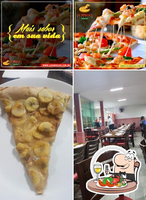 Peça frutos do mar no Pizzaria La Famiglia`s