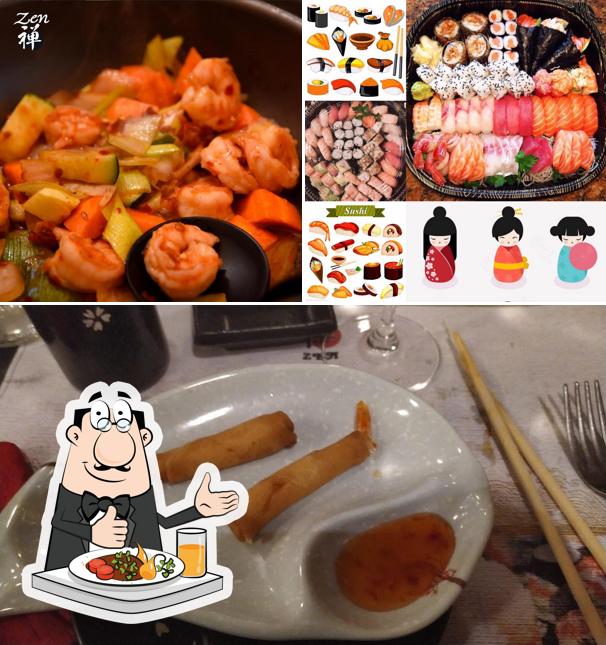 Platti al Ristorante Giapponese Zen di Xu Enyi