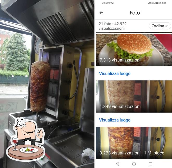 Cibo al Aladino kebab e pizza di ponte