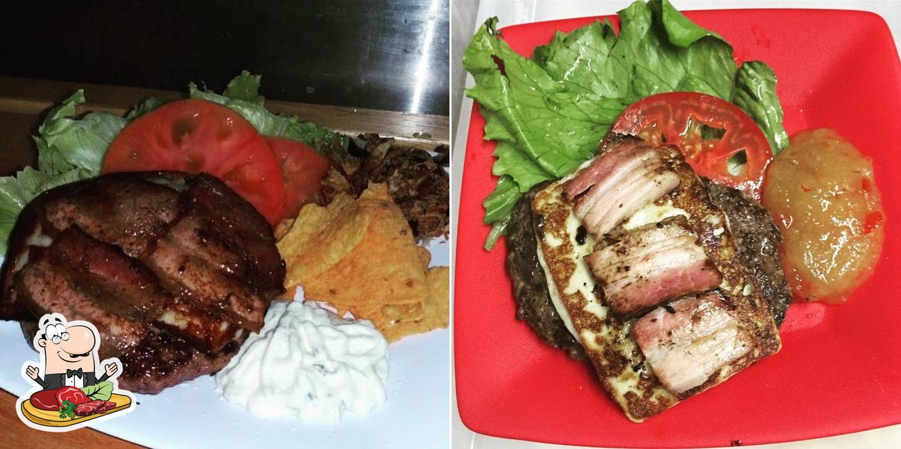 Escolha refeições de carne no Hero's Truck Hamburgueria Fortaleza CE