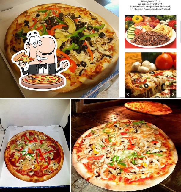 Order pizza at Safero Italiaans & Grieks