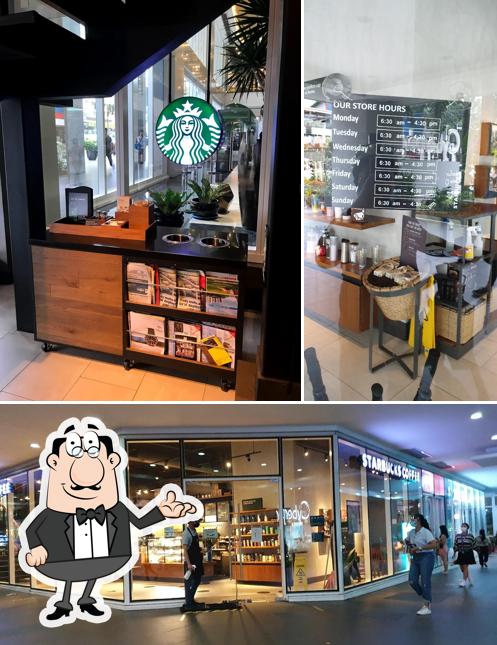 The interior of Starbucks Cyberpark Tower 1