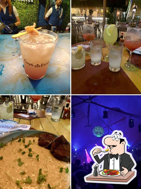 Platos en Warung Beach Club