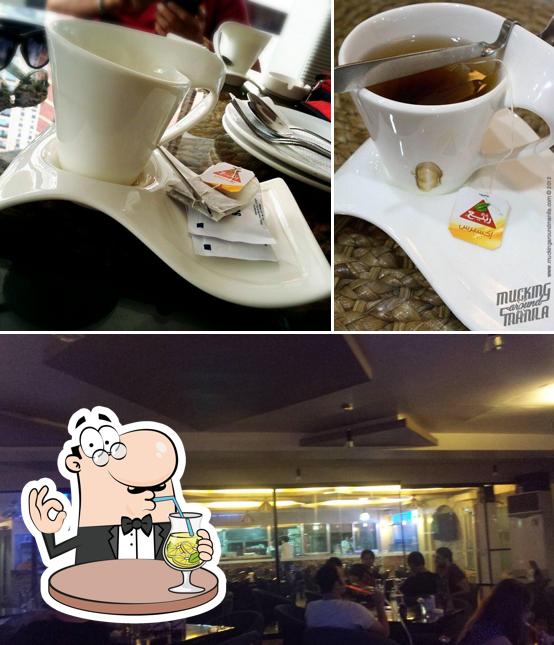 This is the picture showing drink and interior at Al Batra Restaurant & Coffee Shop