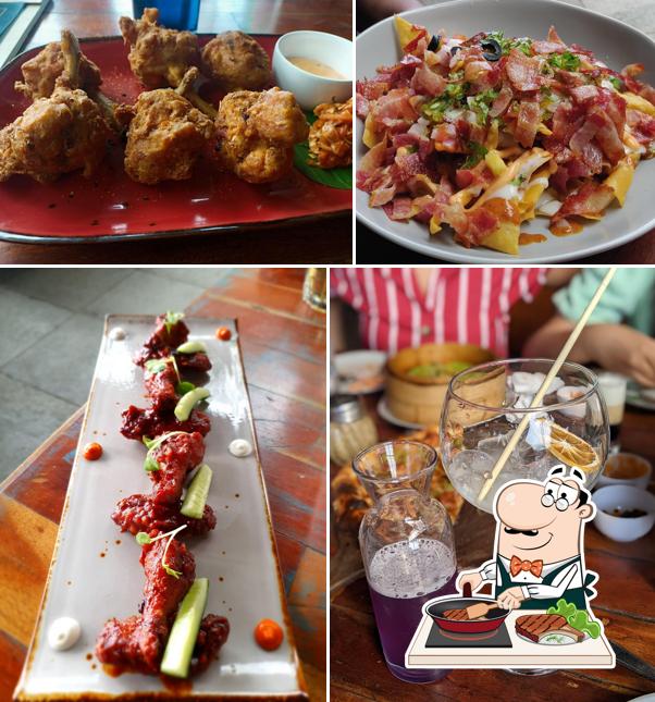 Try out meat dishes at Flyover Drinkery