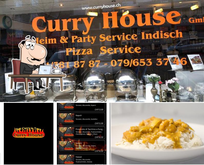 Curry House Bern si caratterizza per la interni e cibo