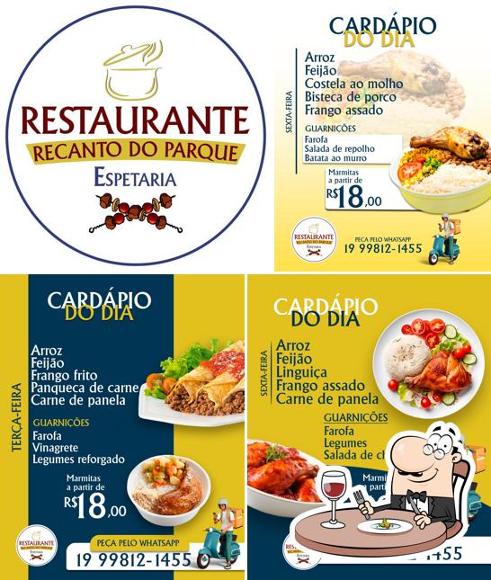 Comida em Restaurante e Hamburgueria Recanto do Parque