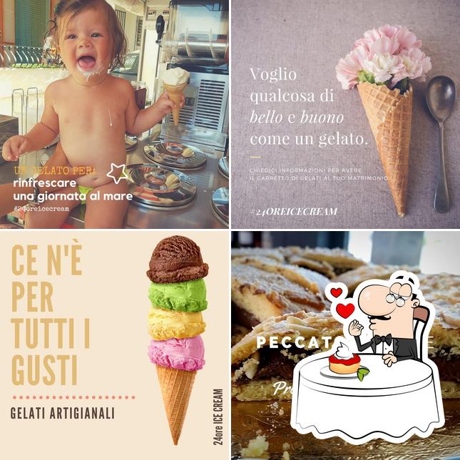 Bar 24H propone un'ampia varietà di dessert