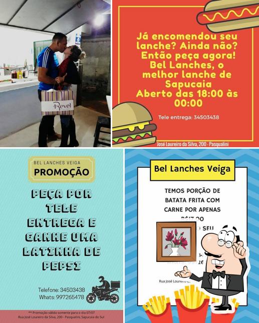 O interior do Bel Lanches Veiga