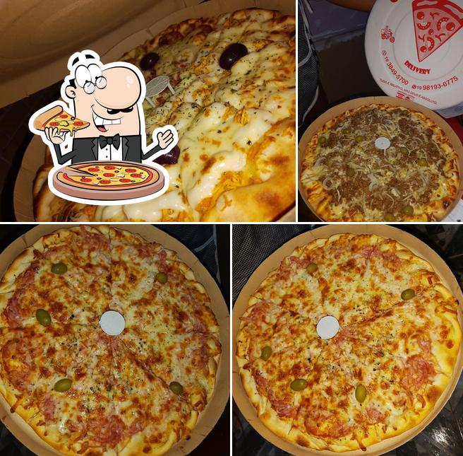 Peça diversos estilos de pizza