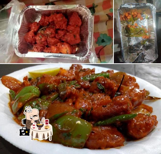 Meals at Nikhil's Biryani House and shawarma