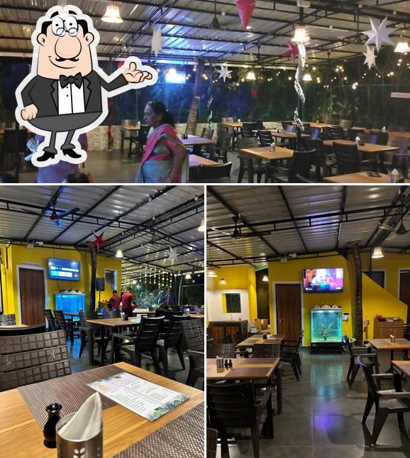 The interior of Mistur Kud Family Restaurant with Bar - Best Seafood restaurant in old Goa