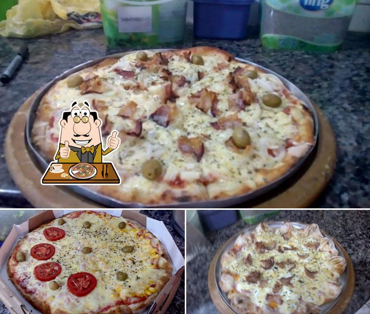 Escolha diferentes tipos de pizza