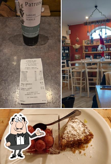 La interni e cibo del ristorante