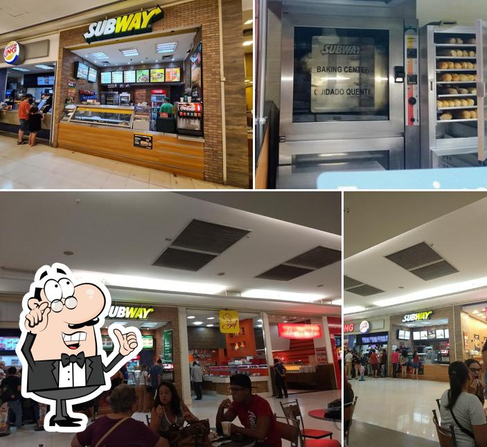 O interior do Subway