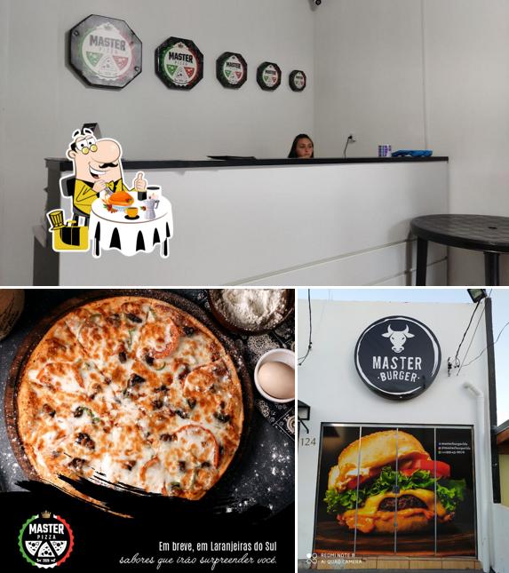 A imagem a Master Pizza’s comida e interior