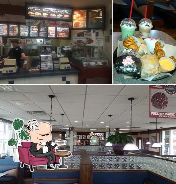 Arby's is distinguished by interior and beverage