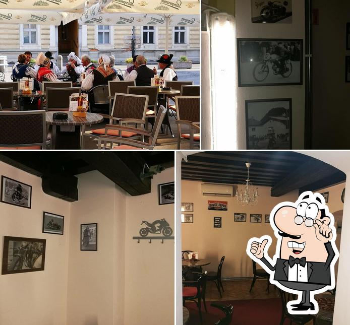 The interior of Caferacer Bar na Glavnem trgu