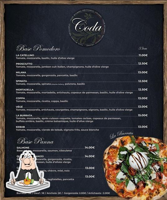 Nourriture à Coda pizzas