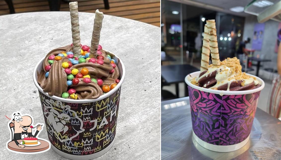 JAH - Açaí Sorvetes Milkshakes provê uma gama de pratos doces