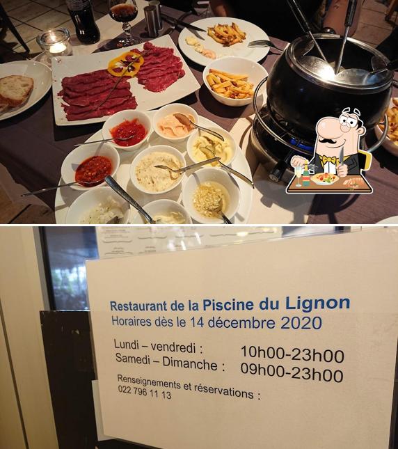 Plats à Restaurant de la Piscine du Lignon