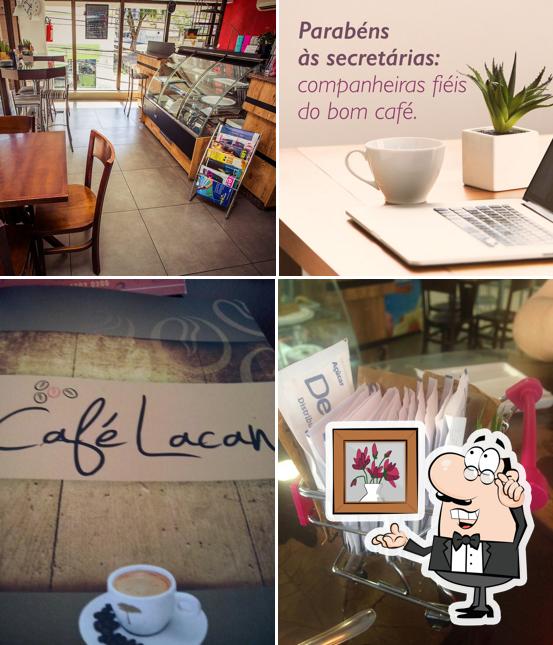 O interior do Café Lacan