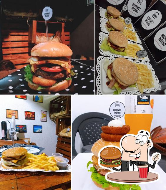 Delicie-se com um hambúrguer no Gourmet Insano