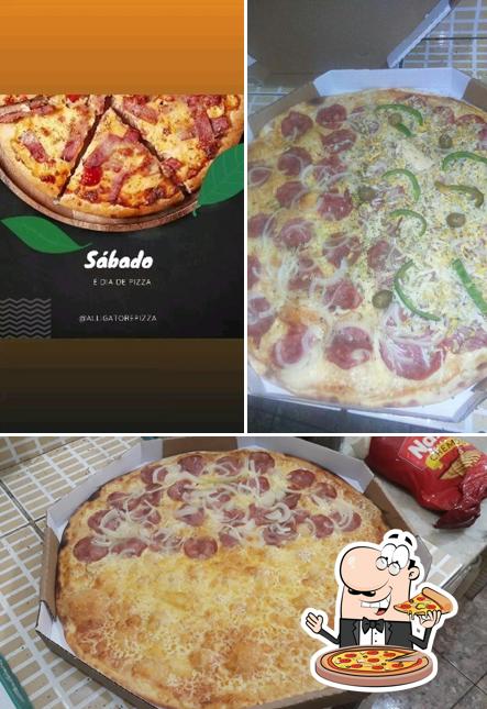 No Alligatore Pizzas, você pode provar pizza