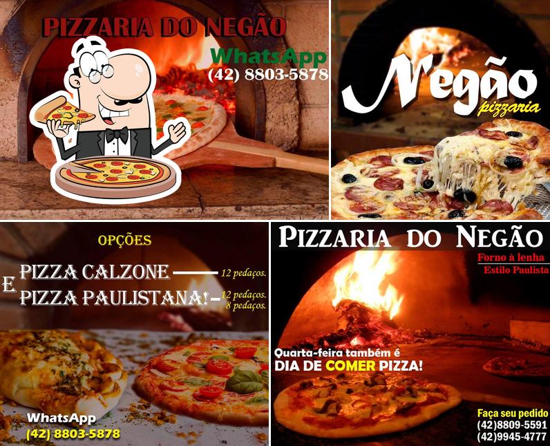 Experimente diversos tipos de pizza