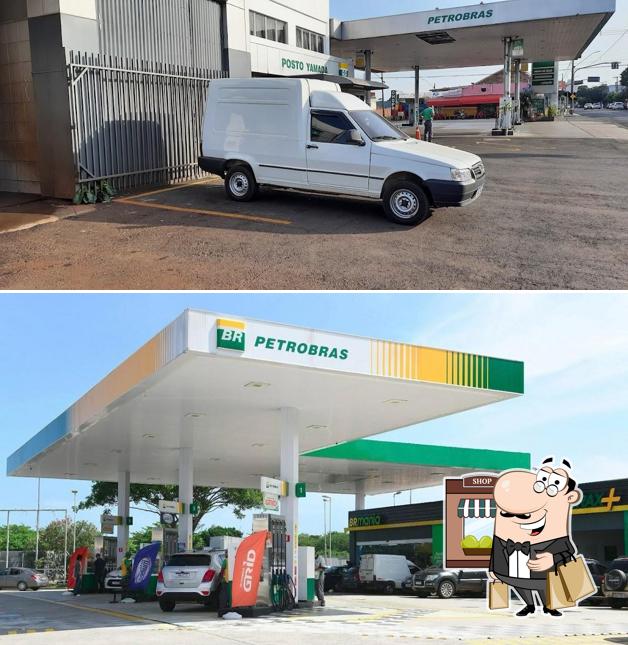 Desfrute da vista da área externa do Posto Petrobras