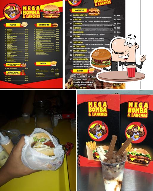 Consiga um hambúrguer no Mega Bomba & Lanches