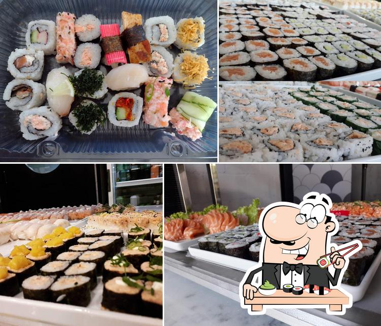 Prove diversas opções de sushi