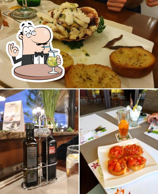 Взгляните на это фото, где видны напитки и еда в Pizzeria bei Gino