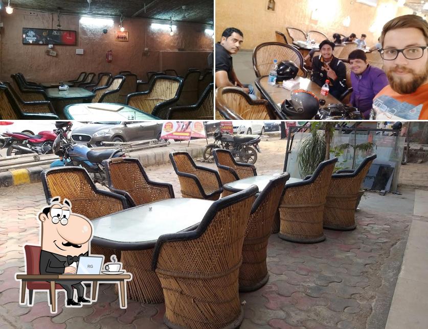 The interior of Shriram Dhaba