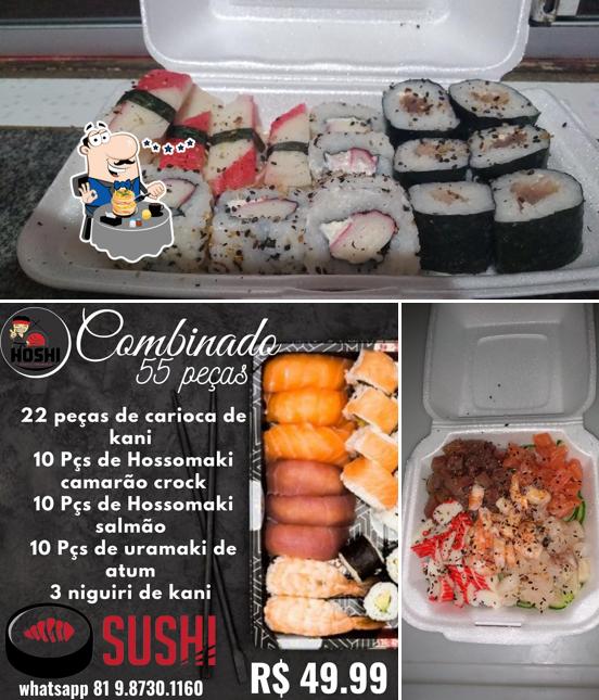 Comida em Hoshi sushi e temakeria