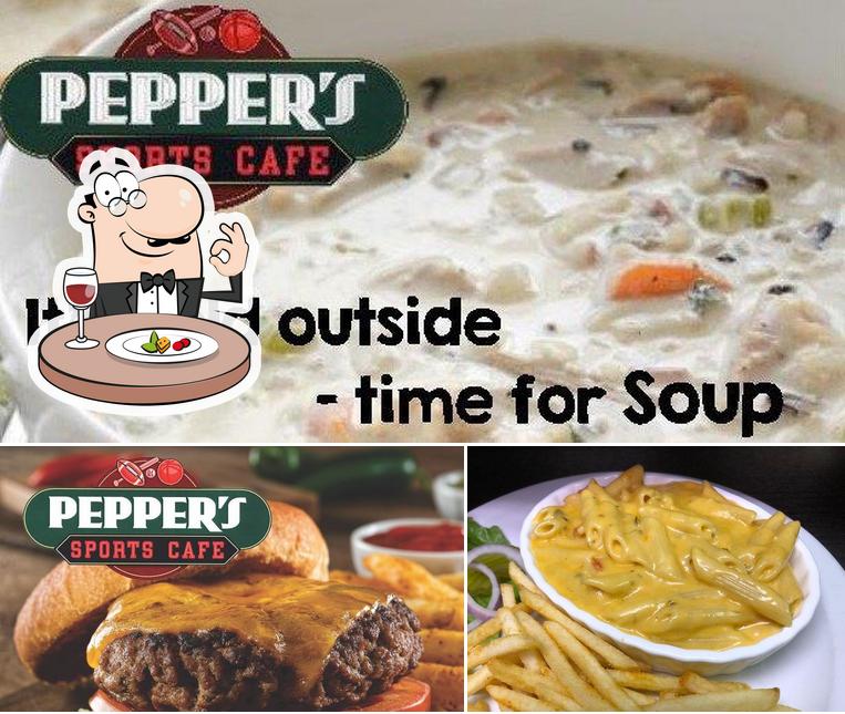 Menu of Pepper's Sports Cafe, Fargo reviews and ratings