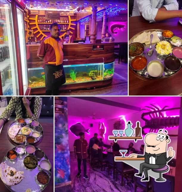 The interior of Abhilasha Fine-Dine Restaurant