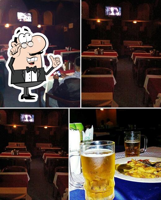 The interior of Gazal Restaurant and Bar