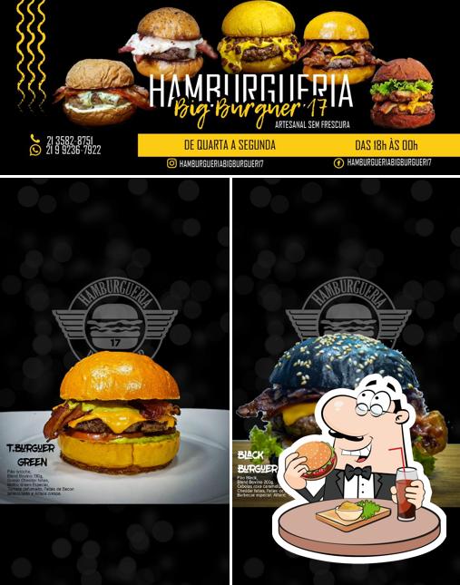 Consiga um hambúrguer no Hamburgueria BigBurguer17